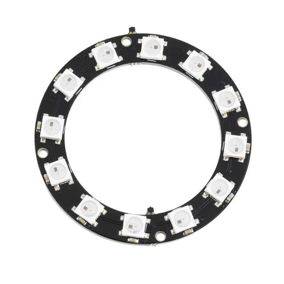 5050 12-разрядный цветное светодиодное кольцо WS2812 круглый украшения светодиодные лампы идеально подходит для Arduino продвижение