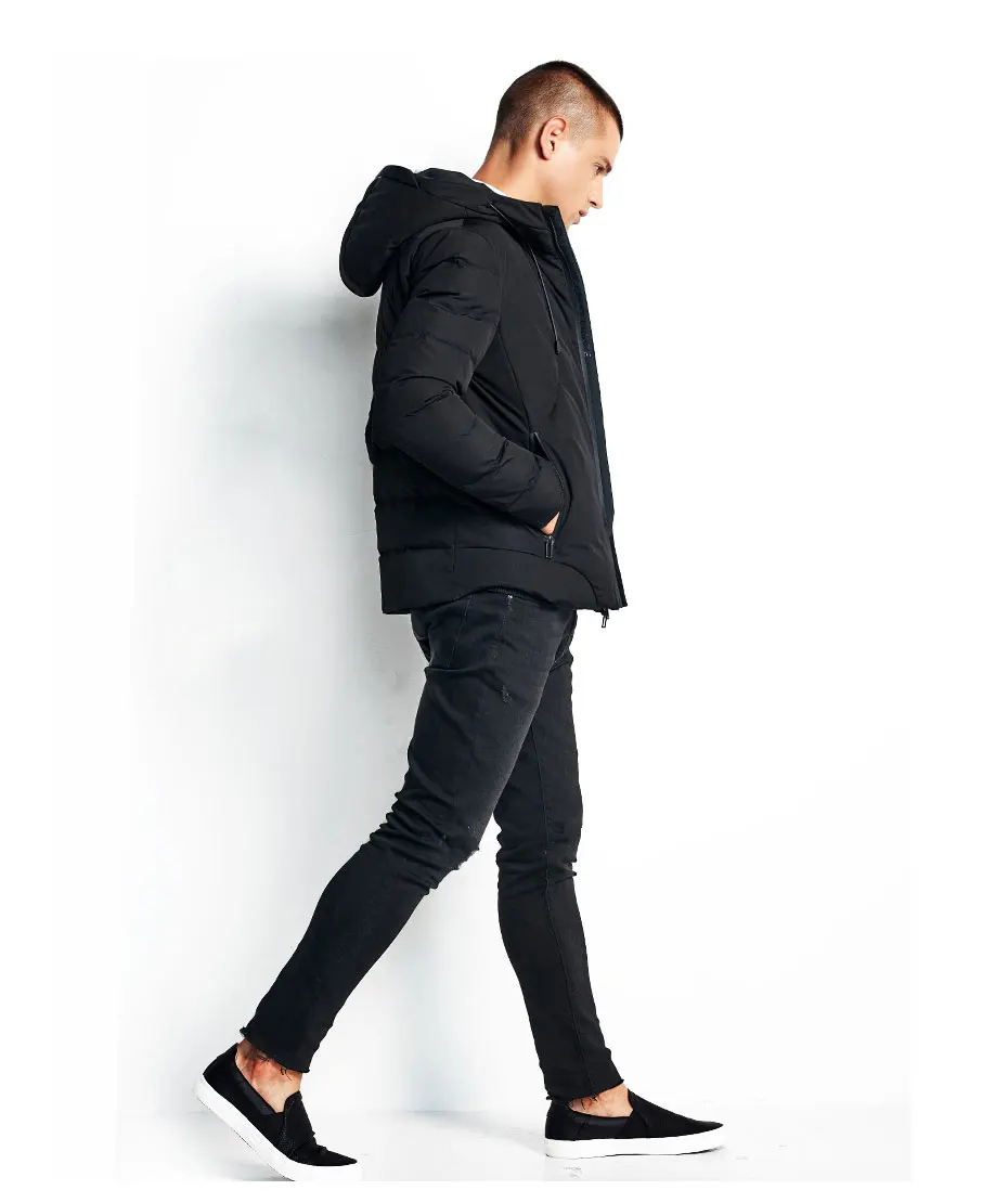 Men Brand Autumn Fashion Solid WaterProof Jacket Parka Men Winter Casual Pocskets Hooded Thermal Jackets Parkas Coat