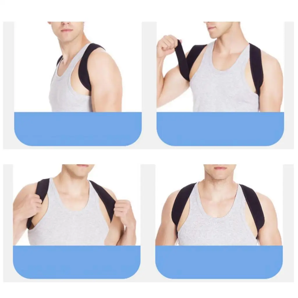 Adjustable Posture Corrector Back Shoulder Straightener Support Correct Body Brace Bra Belt Men Women Back Support Shoulder Belt