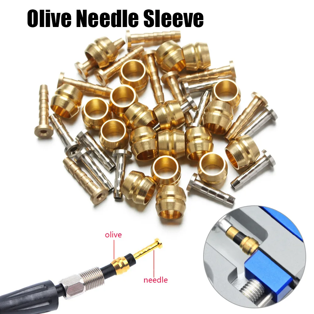 10Sets Olive Needle Sleeve Connector Insert Original BH59 BH90 Bicycle