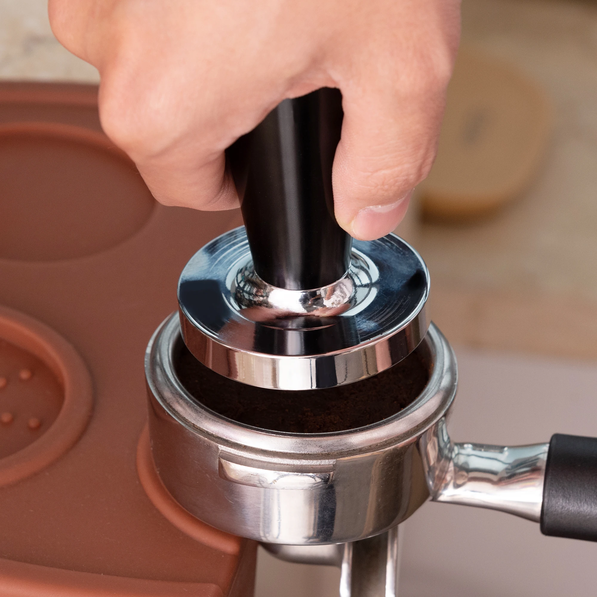 

Коврик для алюминиевая для эспрессо быстрого приготовления кофе 58 мм, молоток для порошка, бариста, эспрессо, измельчитель, ручная работа