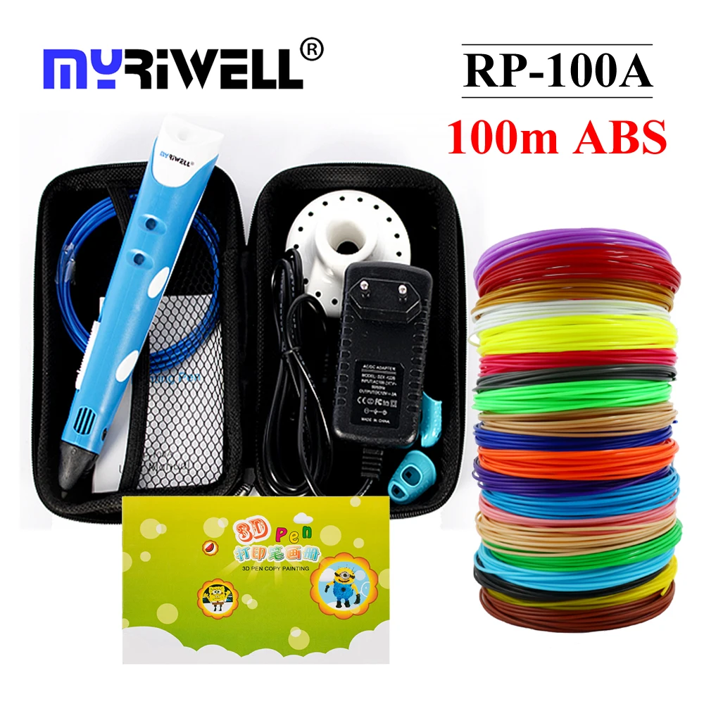 Myriwell 3D ручка 1 75 мм ABS нити DIY печатная ручки для детей Рождественский подарок на