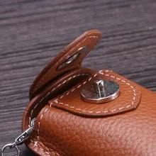 Новое поступление, натуральная кожа, автомобильный брелок, Модный деловой Ретро Автомобильный держатель для ключей, магнитная пряжка, мужской универсальный для автомобильных ключей, мужской чехол