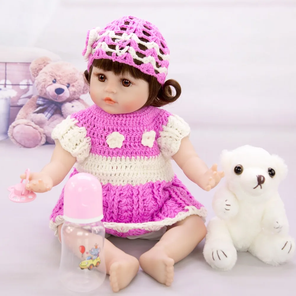 Дизайн Reborn Baby Doll 1" 48 см прекрасная мягкая виниловая ткань для тела Boneca Reborn Doll игрушка Реалистичная детская игрушка перед сном Playmate подарок