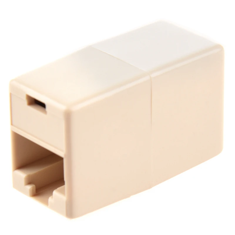 10 шт. Rj45 Cat5 муфты столярные половые смены и 5 бежевый пластик Rj11 6P4C женский/женский