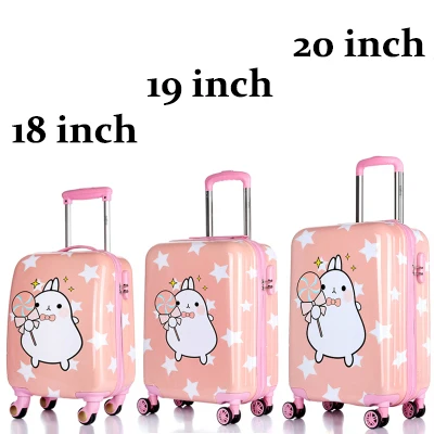 Rolling Luggage GALANODEL чемодан с розовой пандой, чемодан на колёсиках, Детский чемодан на колесиках для путешествий, милая детская сумка, подарок для девочек - Цвет: Rolling Luggage
