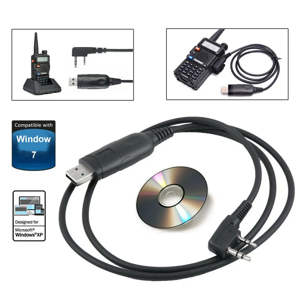 

USB Programming Cable&Software for BaoFeng UV-5R/5RA/5RE BF-888S Two-way Radios