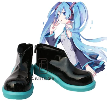 

Anime Vocaloid Hatsune Miku Cosplay Party Shoes Short Boots Custom Made