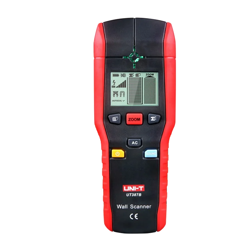 UNI-T UT387B ручной настенный детектор цветных металлов детекторы медного дерева металлоискатель мигающий светодиодный светильник индикация