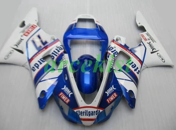 

4 Free Gifts New ABS Motorcycle Full Fairings Kit Fit For YAMAHA YZF R1 1998 1999 98 99 bodywork set Blue white