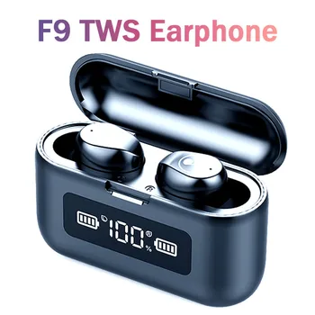 

F9 TWS Wireless Bluetooth 5.0 Earphone LED Display Touch Control 9D Stereo Headset Waterproof Sport Earbuds For IPhone Xiaomi