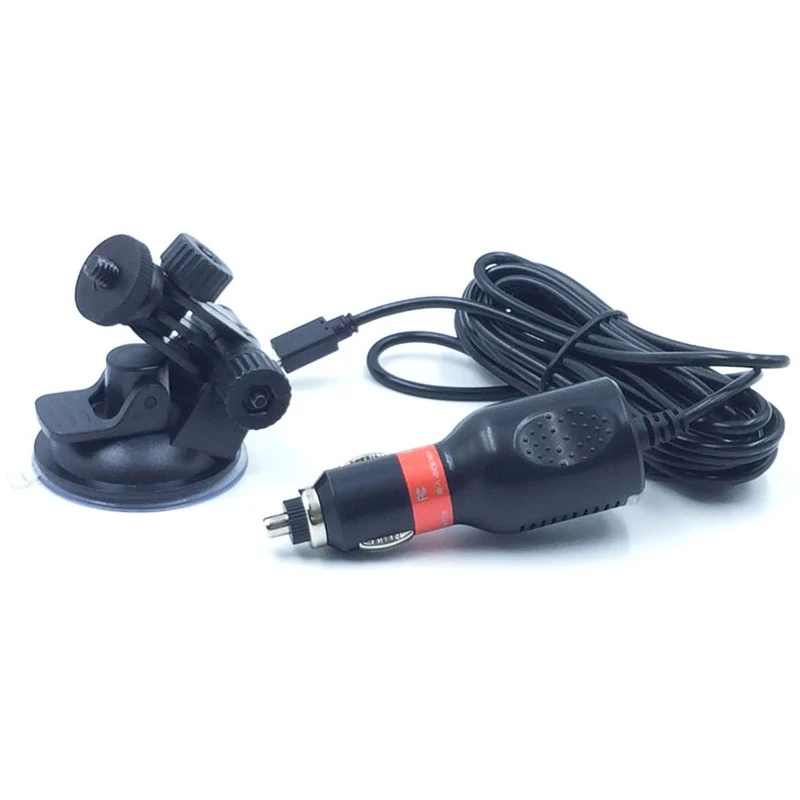 Мини USB Автомобильное зарядное устройство + кронштейн на присоске для SJCAM SJ6 Legend SJ7