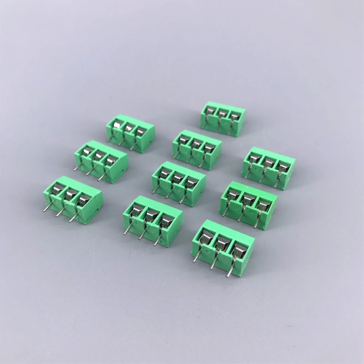 10 шт. 3 Pin винт синий и зеленый PCB клеммный блок разъем 5 мм Шаг