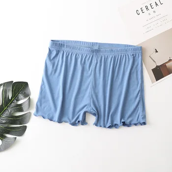 

2020 ladies cotton base shorts solid color elastic pants gray