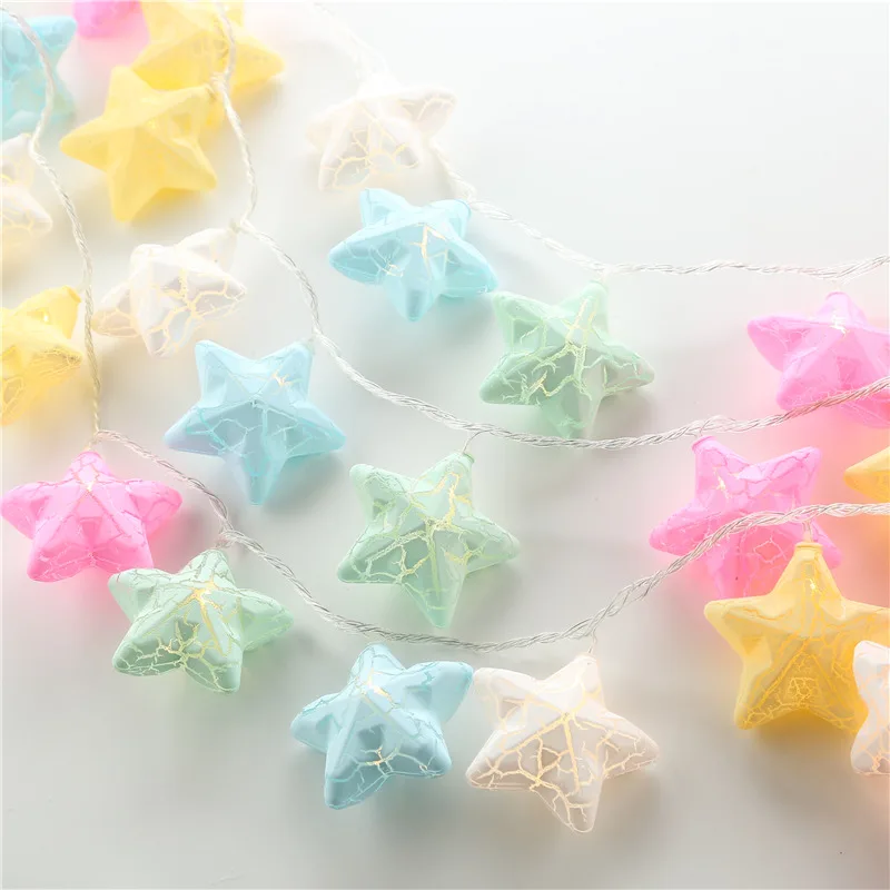 Garland LED Chrismas Lights USB Garland Lights Star Light String Chanukah Chain Lamps Twinkly Warm Light Indoor Decor New Year