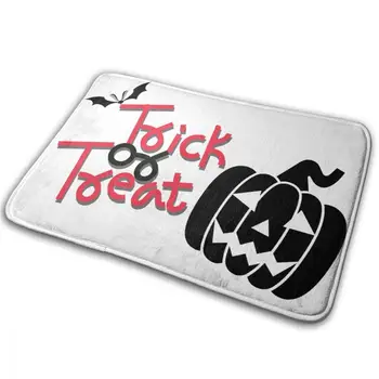 

CHARM HOME Trick Or Treat Balck Cat Love HalloweenCarpet Custom Living Room Bedroom Anti-slip Entrancet Mat 40X60CM