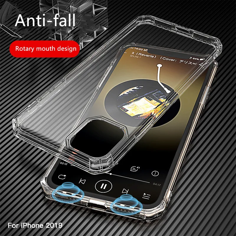 Чехол для Apple iPhone 11 Pro Max Coque, прозрачный чехол для iPhone 11 Max XR Xs, прозрачный защитный мягкий чехол высокого качества