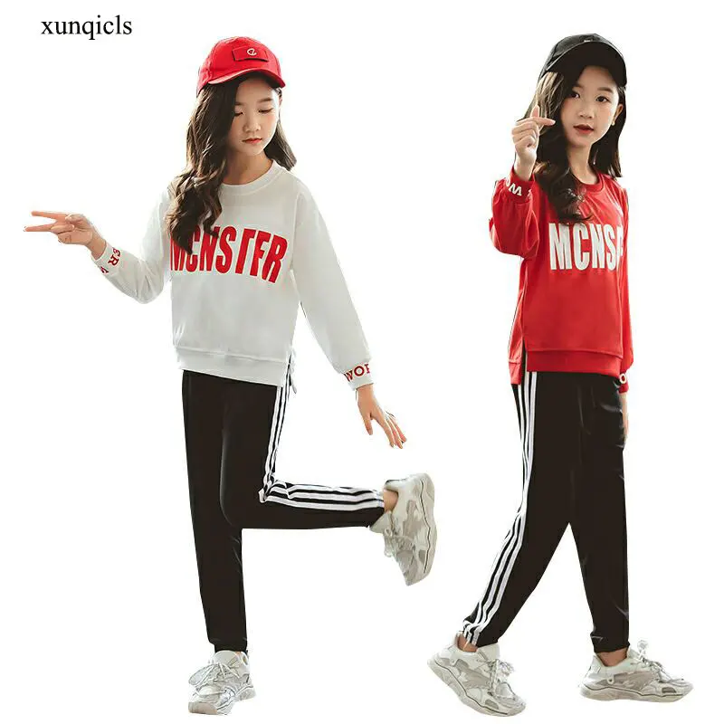 

New Children Clothes Set for Girls Sports Suits Baby Long Sleeve Sweater Shirts +pants 2pc Kids Casual Outwear Clothes sets