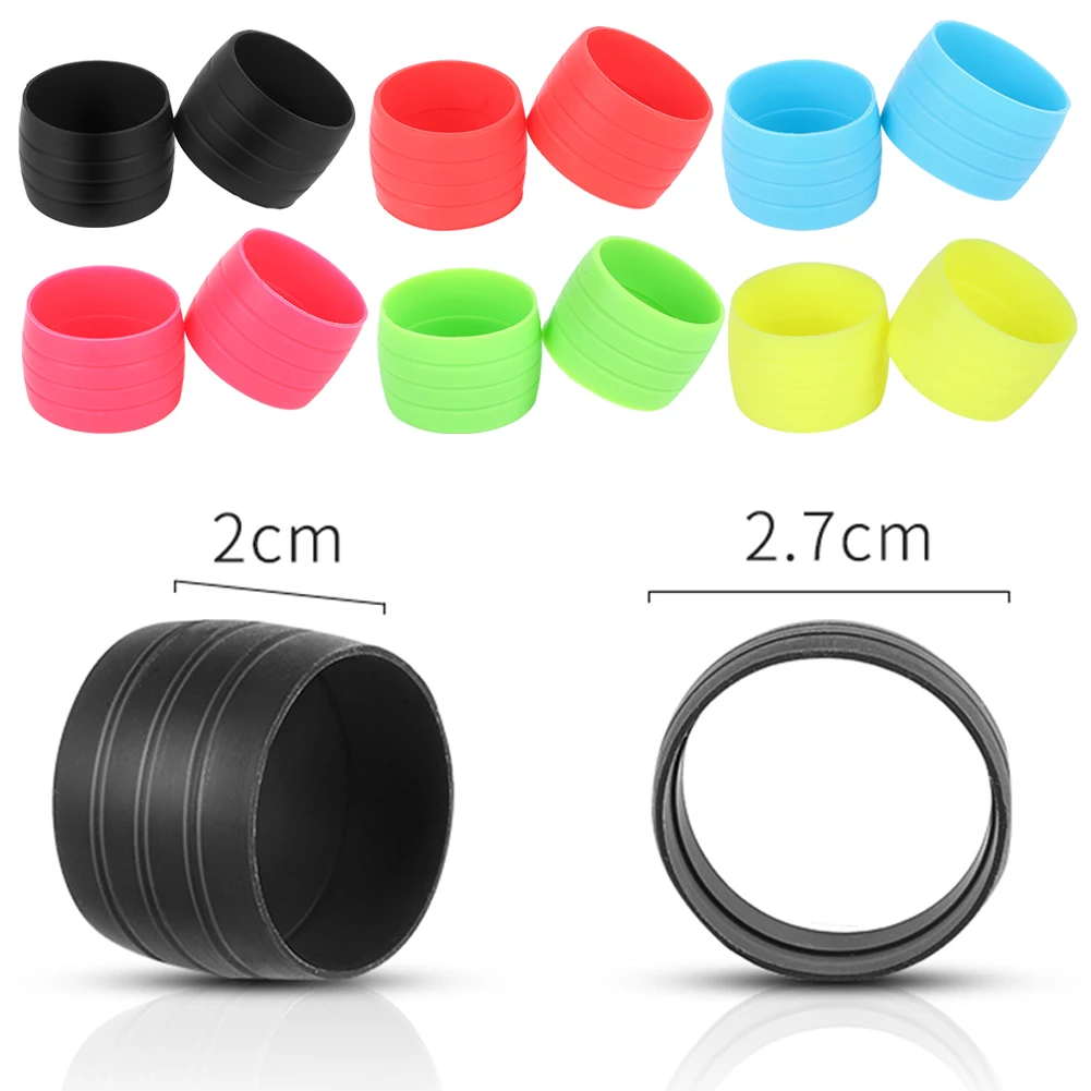 2PCS Bicycle Handlebar Tape Fixing ring Road Bike Handle Grip Wrap Holding Silicone Rings Cycling Fixed Sleeve Collar Bike Parts bike handlebar tape