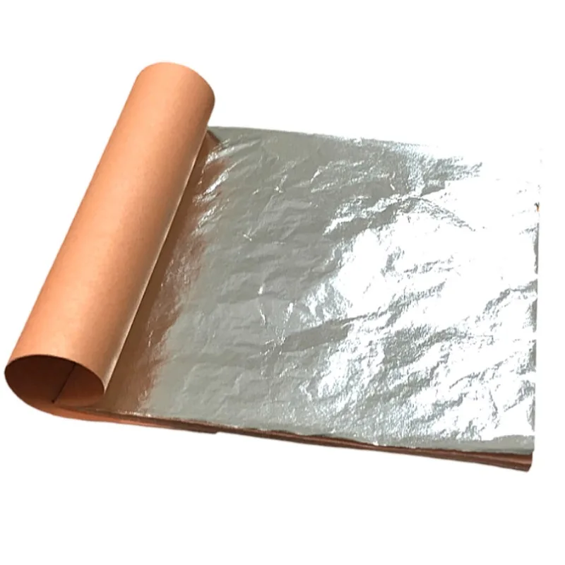 25 Sheets Per Booklet Imitation Silver Leaf 14 *14 CM Aluminum Foil