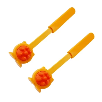 

2 Pcs Care Extensible Knocks Back Rubs Massager Rod Fitness Body Hammer Massage Equipment