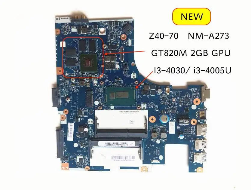 Протестировано на материнскую плату lenovo Z40-70 ACLUA ACLUB NM-A273 с процессором I3