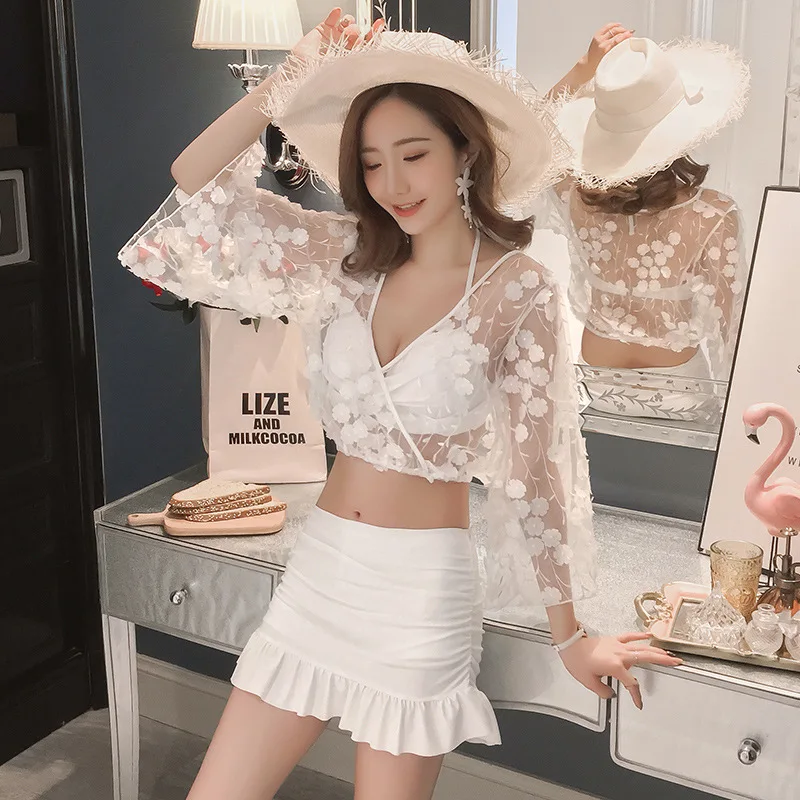 

Swimsuit Woman 2019 Separate Push Up Bathing Clothes Girl Summer Swimsuits Female Three Piece Sexy Underwire Bracket Beach By