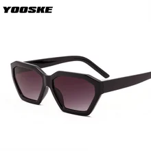 YOOSKE пластиковые винтажные роскошные солнцезащитные очки для женщин, модный бренд, Deisgner, полигон, солнцезащитные очки, классические ретро очки для путешествий