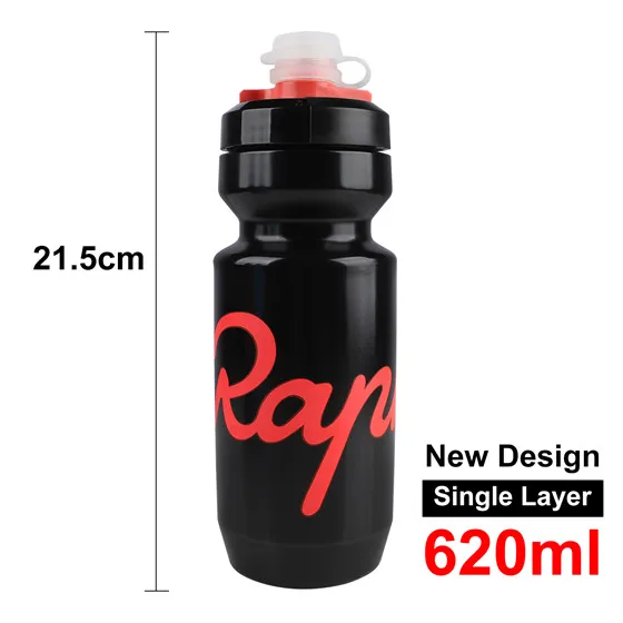 Rapha 620 мл, Спортивная бутылка для воды, герметичная, для занятий фитнесом, велоспортом, бутылка для воды с замочком, PP, Ультралегкая, велосипедная бутылка для воды - Цвет: New Black Red