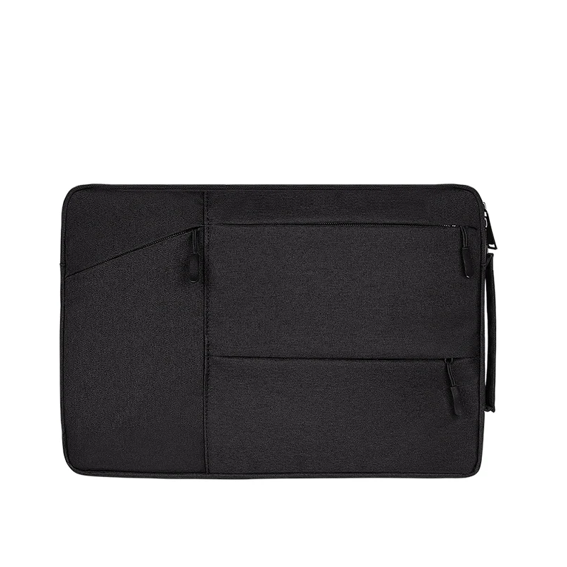 Сумка для ноутбука для Macbook Air Pro retina 11 12 13 14 15 15,6 дюймов Чехол для ноутбука чехол для планшетного ПК чехол для Xiaomi Air hp Dell - Цвет: Черный