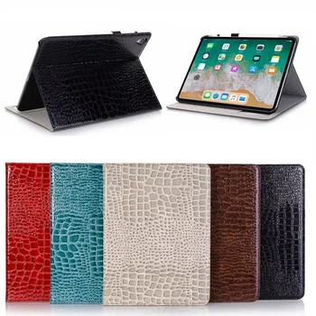 

Card Slot Coque for iPad Pro 11 Luxury Case Crocodile PU Leather Folio Stand For iPad Pro 11 2018 Luxury Flip Cover