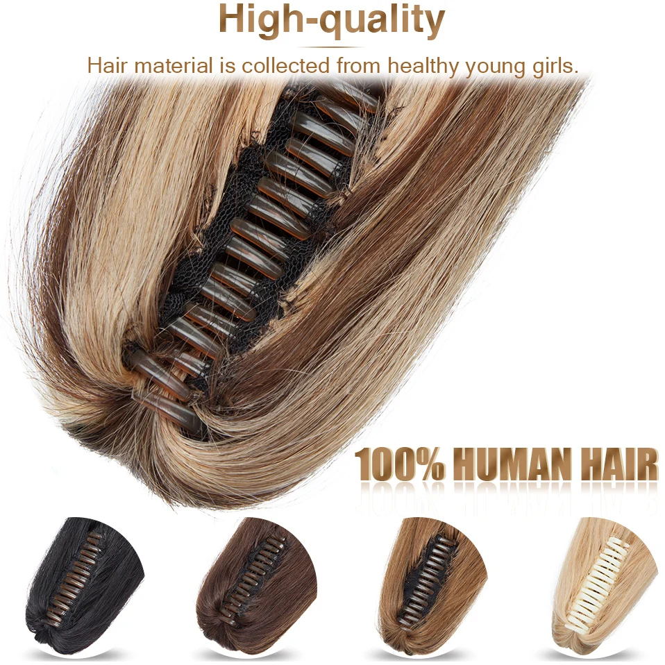 Extension queue de cheval naturelle lisse 14-22 pouces – s-noilite, postiche à pince pour femmes, noire, Blonde et brune