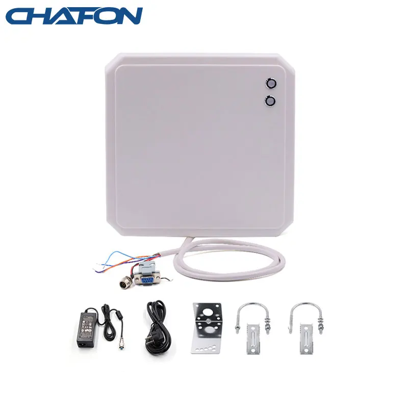 CHAFON 10m uhf long range rs485 rfid card reader writer provide free sdk and sample tags used for parking system