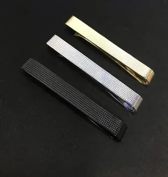 

20pcs/lot Copper Tie Clips Simple Business Tie Clip Racked Pattern Tie Pin Bars Men's Jewelry Wedding/Business Father's Day Gift