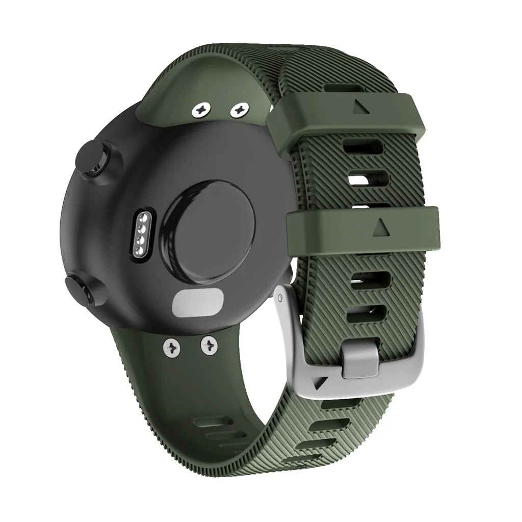 Для Garmin Forerunner 45 45S спортивный мягкий силиконовый сменный ремешок для наручных часов Смарт-часы носимые Аксессуары#1019