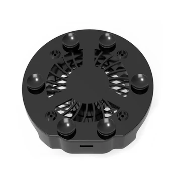 

Mini Mobile Phone Cooling Pad Gaming Cooler Radiator Mute Fan Heatsink with Phone Stand Holder