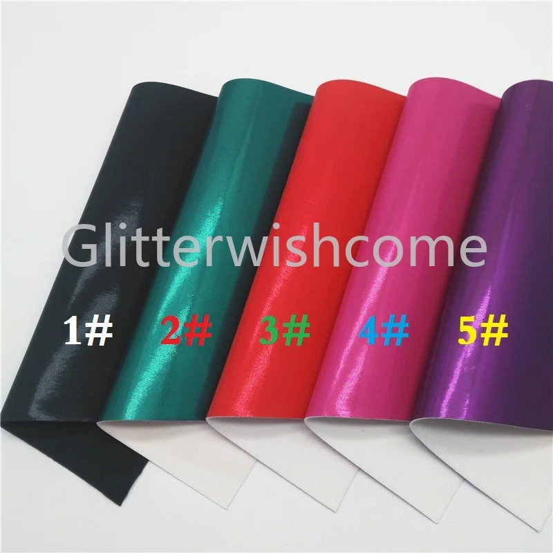 Glitterwishcome 21X29 см A4 размер винил для бантов металлик искусственная ткань, синтетическая кожа, искусственная кожа листы для бантов, GM570B