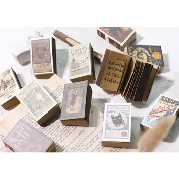 

122 Sheet Mini Memo Pad Retro Matchbox Style Notebook Notepad School Stationery R9UA