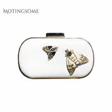 Женская вечерняя сумочка с бабочкой, дневной клатч, Сумочка через плечо, модная женская свадебная сумка, золотой клатч, Сумочка для женщин