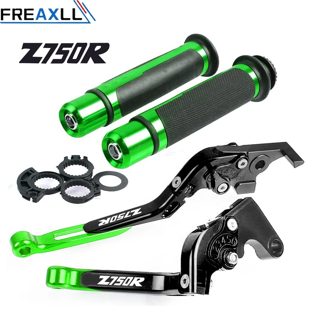 

Z750R olding Extendable Adjustable CNC Aluminum Brakes Clutch Levers Handle Hand Grips Set For KAWASAKI Z750 Z750R 2011 2012