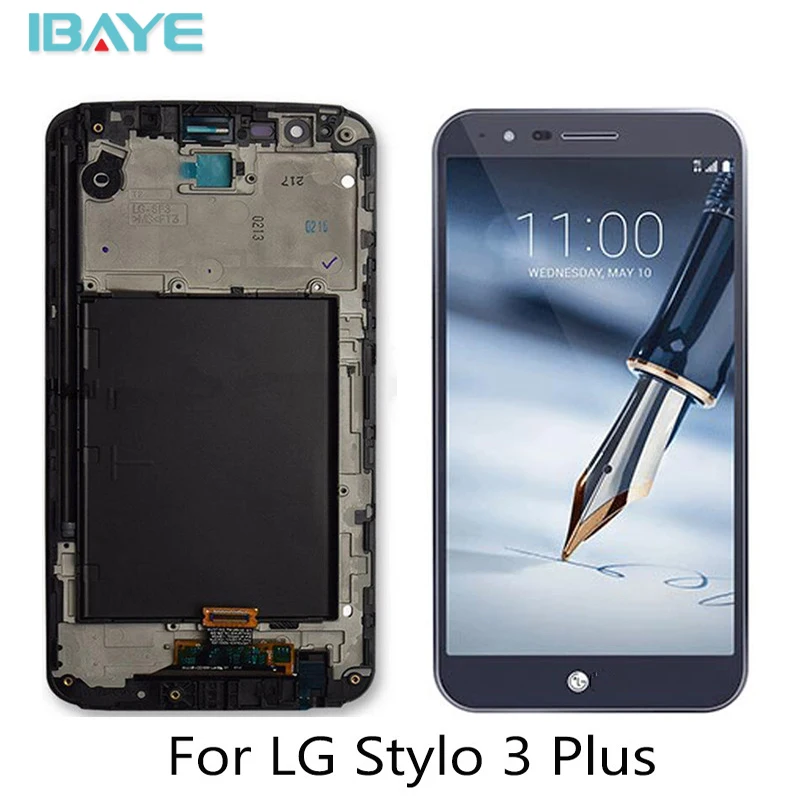 

Display LCD For LG Stylo 3 Plus LS777 Plus TP450 MP450 LCD Screen Digitizer + Frame replacement spare parts