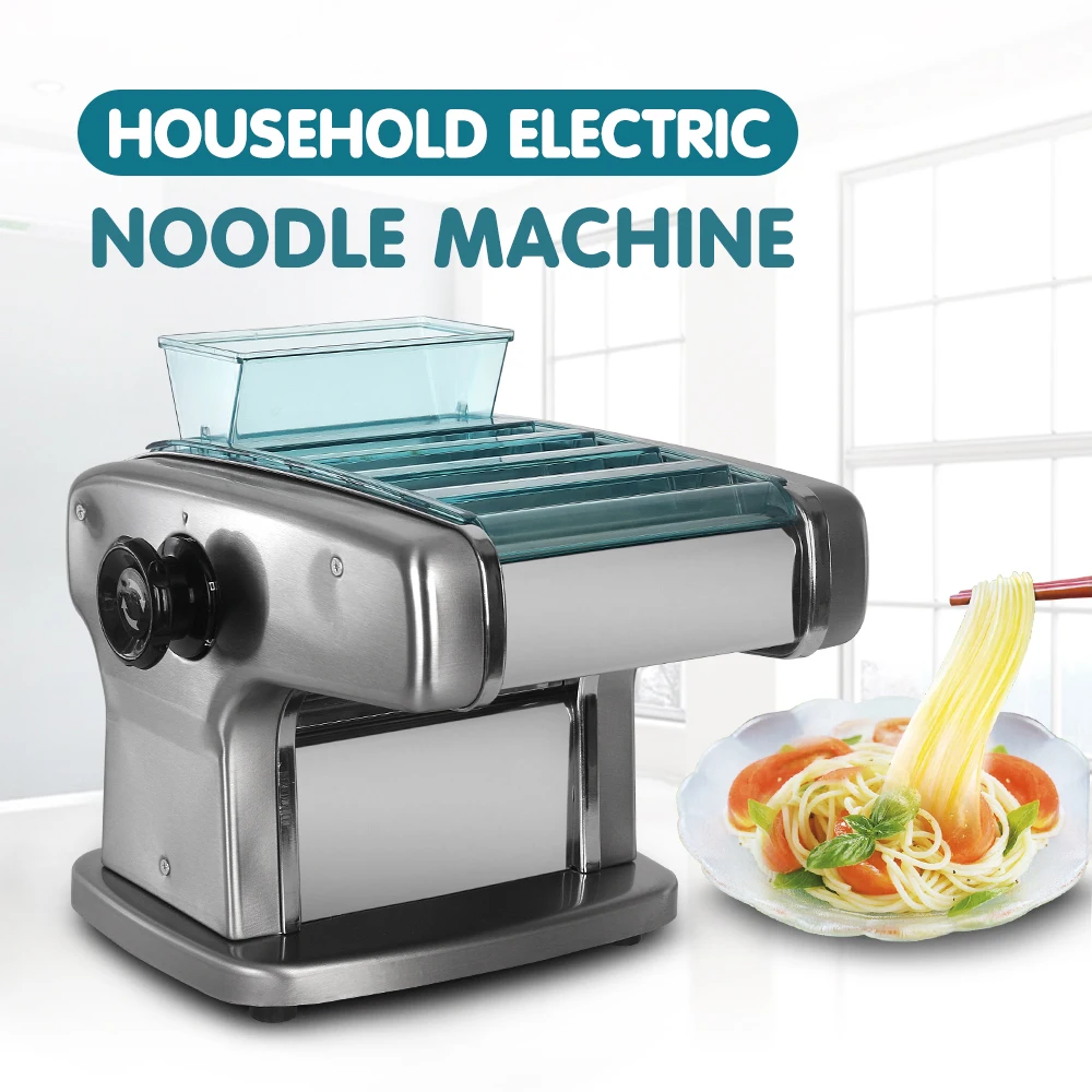 Description Picture 2 of itemITOP Electric Pasta Machine Noodle Maker 220V Commercial Stainless Steel Pressing Machine Dough Cutter Dumpling Skin