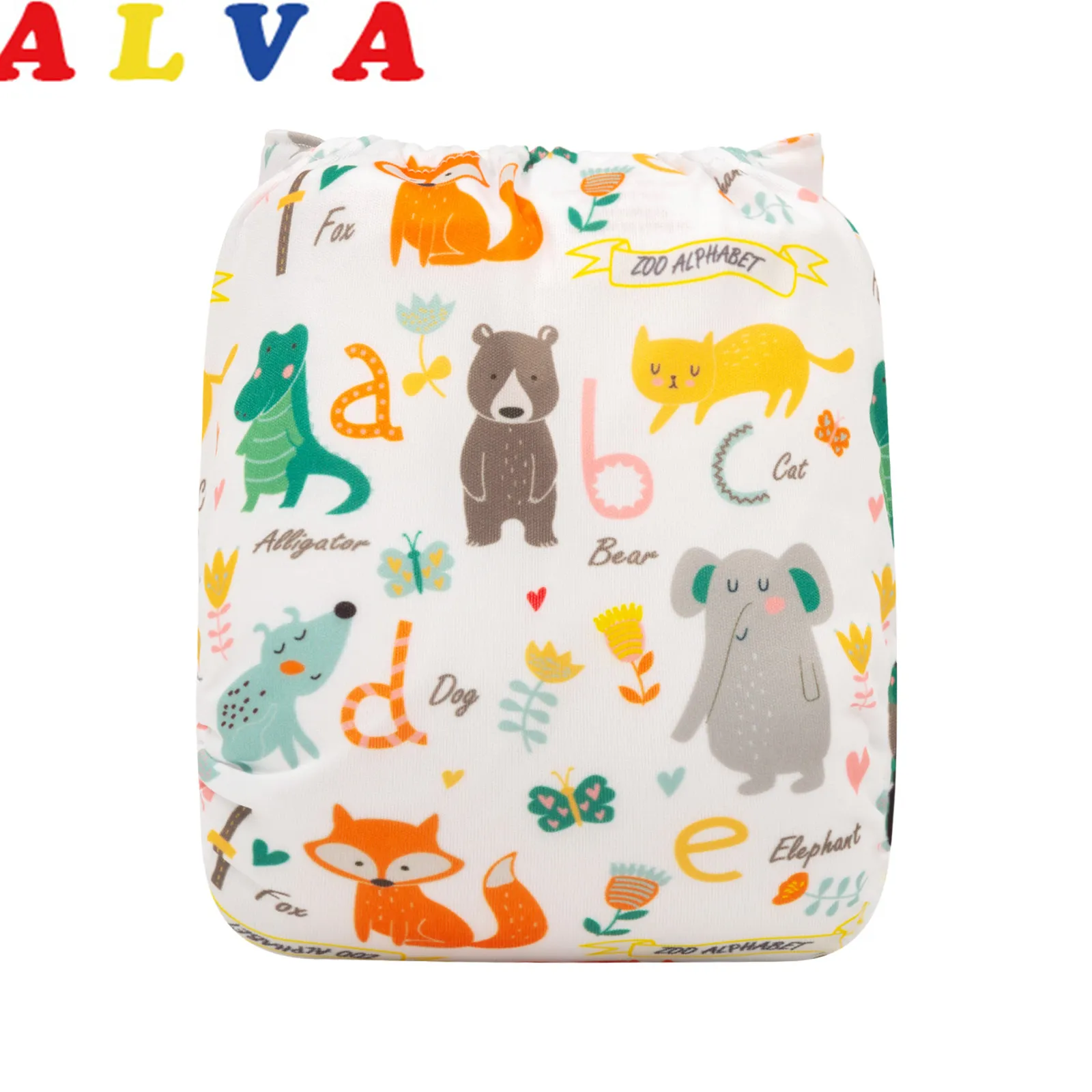 ALVABABY многоразовые подгузники из ткани для цифровой расположить тканевые с 1 шт.
