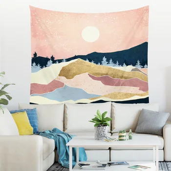 

Scenic Landscape Painting Tapestry Universe Wall Tapestry Sun Cartoon Home Decor Custom Tapestry Wall Hanging Tapestries Tapiz