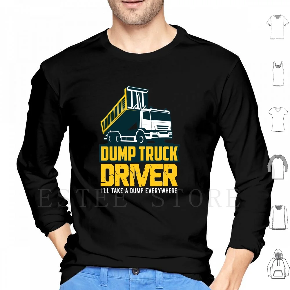 Felpe Con Cappuccio Per Autocarro Con Cassone Ribaltabile Autocarro Con Cassone Ribaltabile Che Guida L'Escavatore Per Bambini Camionista Camionista C