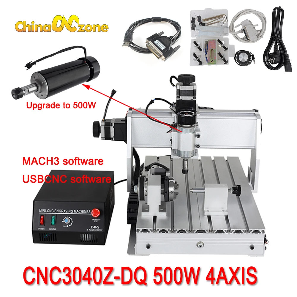 Фрезерный станок с ЧПУ 3040 3 осевой гравировальный 500 Вт|cnc 500w|mini cnc 3040mini |