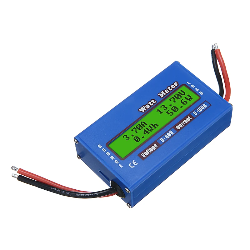 

100A 4V-64V LCD Screen Digital Wattmeter High Precision Power Meter RC Watt Meter Balance Voltage Battery Balancer Charger Tools