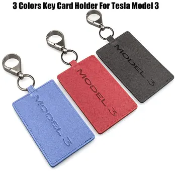 

For Tesla Model 3 High Quality leather Key Card Holder and Protector 3Colors