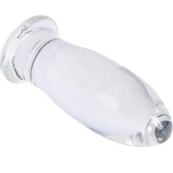 51mm Large Crystal Butt Plug Vagina Ball Big Pyrex Glass Anal Dildo Bead Fake Penis Adult Masturbate Sex Toy for Women Men Gay 5