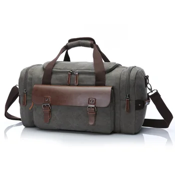 

Canvas Travel Duffle Men Handbags Shoulder Bag Zipper Travel Bags Durable Versatile Tote 6 Color Daily Travel Bag